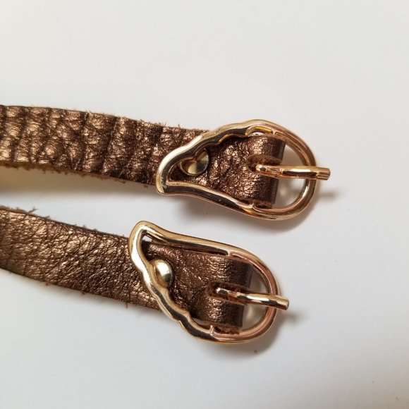 Womens US 6.5 - 7 EU 37 Ancient Greek Handmade Metallic Bronze Leather Sandals - Picture 5 of 6